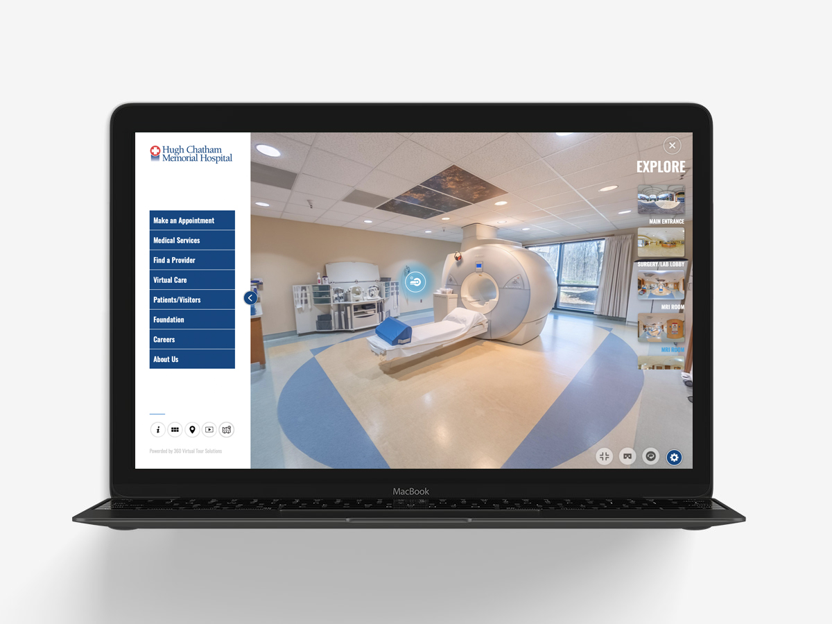 Hugh Chatham Hospital Virtual Tour MRI-Project-Virtual-Tour-Website-Design - Charlotte - NC